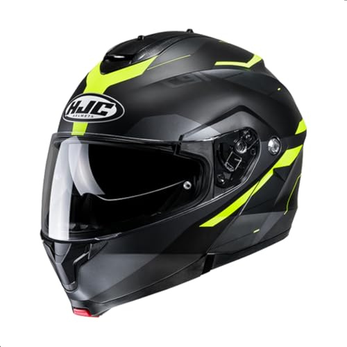 HJC C91 Karan Modular Motorcycle Helmet with HJ-17 Pinlock Shield, DOT Approved (MC3HSF, Large)