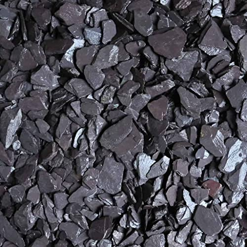 Elixir Gardens Decorative Coloured Blue Slate Stones Pebbles Cobbles Paddlestones Gravel Chippings Aggregate Various Sizes 1kg-1000kg | (20kg x 1, Blue Slate 20-80mm)