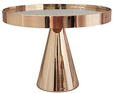 EVSER Alzata per Torte Cake Stand Gold Mirror Top Top Premium Macaroon Stand Stand Round Implable Cookie Dessert for Celebration Party Piatto da Fessert (Color : B)