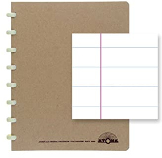 ATOMA Notizbuchsystem - Bio - A5 - Blanco