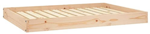 vidaXL Hundebett 101,5x74x9cm Massivholz Kiefer Hundekorb Hundesofa Tierbett