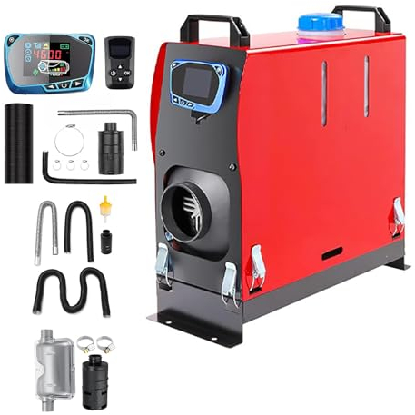 CalefaccióN Estacionaria de 5KW con Un Solo Orificio con Control Remoto, Varias Opciones de Monitor, for AutomóViles, Camiones, Barcos, Autobuses, VehíCulos Recreativos Y Remolques ( Color : C , Size