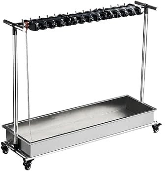 TRGCJGH Carros de Limpieza Sobre Ruedas, Soporte para mopa para escoba, Soporte para escoba, organizador de suministros de limpieza(94cm/37in)