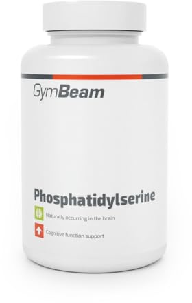GymBeam Fosfatidilserina 120 cps, Nootropo Naturale, Senza Glutine, Derivato dall'Estratto del Fagiolo di Soia, Sostanza Funzionale Contenuta nell'Estratto del Fagiolo di Soia, 200mg per Dose