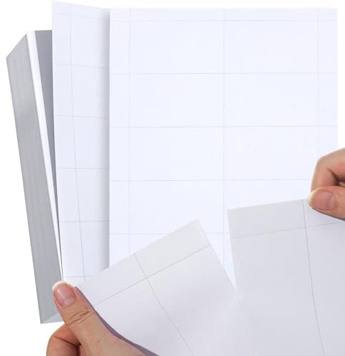 500 Piece Blank Printable Business Cards 3.5 x 2, Perforated Card Stock Paper for Inkjet and Laser Printers, 10 Cards Per Sheet - (White)