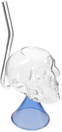 Verre Crâne 250ml en Verre, Ambiance Halloween pour Bars et Restaurants