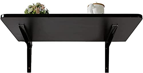 Wandmontierter Schreibtisch, an der Wand klappbarer Schreibtischtisch, Kleiner ausklappbarer Esstisch, Tischplatte aus massivem Holz mit Holzmaserung, wandmontierter Klapptisch, klappbarer Wandtisch,