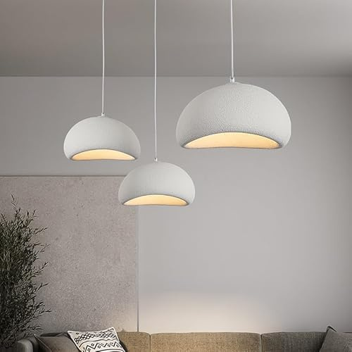 CNMKLM Moderne Pendelleuchte 50CM Wabi-Sabi-Stil Hängeleuchte E27 Weißer Pendellampe Esstisch Hängelampe Verstellbare Heimdekoration Kronleuchter Für Esszimmer Schlafzimmer Wohnzimmer Kücheninsel