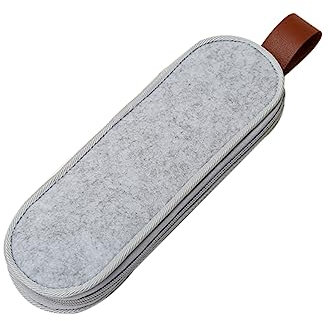OFFSCH Wasserdichte Filz Bestecktasche Für Camping Und Picknick Leichter Besteck-organizer Mit Platz Für Messer Gabeln Und Strohhalme Praktischer Outdoor Geschirr Beutel in Hellgrau