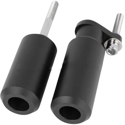 DZSLLOOI Motorrad Black&Carbon No Cut Sturzpads Absturzsicherung Für Kawasaki Für Ninja Für ZX6R Für ZX-6R Für ZX 6R Für ZX636 2005 2006 Rahmenschieber(Schwarz)