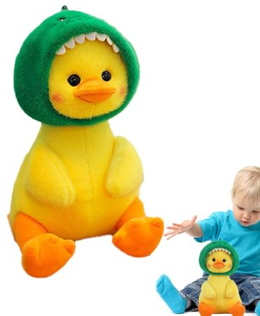 Genérico - Muñeca de peluche de pato amarillo de 9.84 pulgadas con sombrero, Pato, Peluche, Juguete de peluche, Decoración, Almohada de lanzamiento, Cojín de sofá, Amigo para dormir