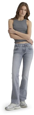 Mavi Damen Bella MID-Rise Jeans, Grey Brushed STR, 28/32