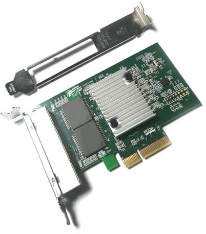 Cenei Tarjeta de Red PCIe 1860-4T Gigabit Ethernet, Tarjeta LAN, Adaptador de Red PCIe de 4 Puertos, 1000 Mbps de Alta Velocidad para 7/8/10.