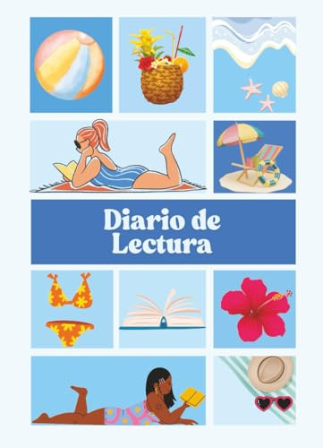 Diario literario para amantes de los libros y lectores, califica y dale seguimiento a tus libros: Azul
