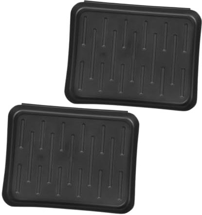 PENIKOKO 2pcs Multipurpose Waterproof Plastic Shoe Storage Trays with Boot and Plant Pot Protection for Indoor Hallway Organization