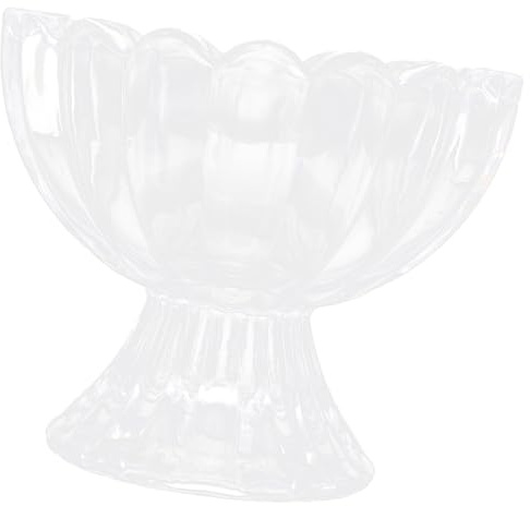 Cabilock Lot de 6 Coupes à Dessert Transparentes en Verre Cristal 120 Ml, Verres à Pied pour Glace et Pudding, Bols de Crème Glacée Élégants pour Maison, Restaurant et Fêtes