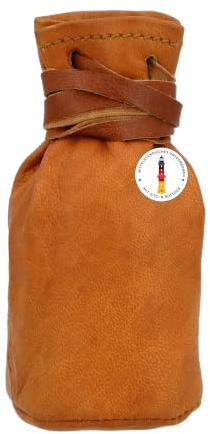 Gusti Geldbeutel Leder - Arlo Beutel Säckchen Utensilien Ziegenleder Vintage Braun Leder