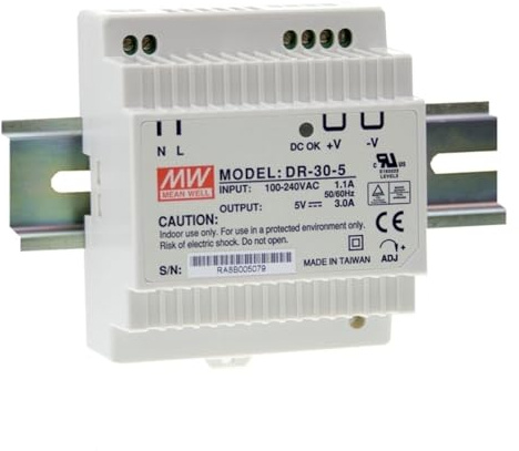 MEAN WELL DR-30-5 15W 5V 3A Hutschienen Netzteil DIN-Rail