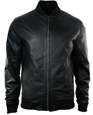 Infinity Leather Herren Lederjacke 100% Echtleder Schwarz Braun Klassischer Schnitt Biker Design Elastisch