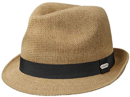 CHILLOUTS Bardolino Sommerhut Herren - Sonnenhut Herren Trilby, Strohhut Herren Leicht Faltbar, Hut Herren Sommer Handgefertigt, Panama Hut Atmungsaktiv, Natural, S-M