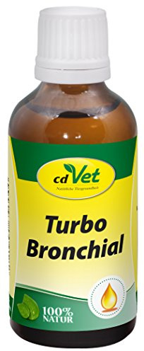 cdVet Naturprodukte TurboBronchial 50 ml - ätherische Öle - Eucalyptus + Salbei + Anis + Kümmel + Thymian - Unterstützung der Atemwege -, 412