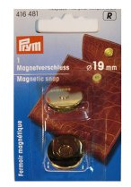 Prym 416481 Magnet-Verschluß 19 mm goldfarbig
