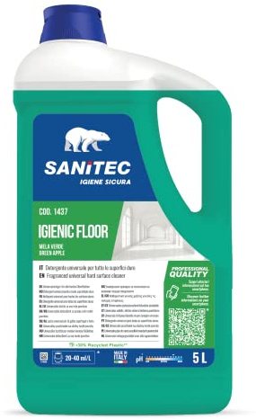 Sanitec Igienic Floor Golvrengöringsmedel 5 kg – äppelgrön och bacche
