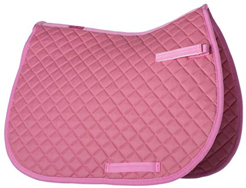 Gallop Quilted Saddle Pad, (Full, Pink)