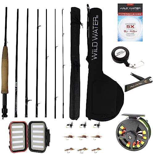 Wild Water Fly Fishing 5wt 9ft 7-piece Standard Fly Fishing Kit