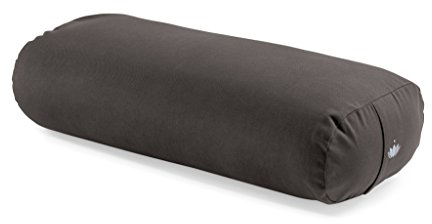 LOTUSCRAFTS Cojín de yoga para Yin Yoga, rollo, funda lavable de algodón orgánico, cojín con relleno de ceiba, rollo de pilates, cojín de meditación