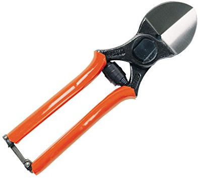 Lisam - Cesoie professionali per potare da giardino e per alberi, con lame a doppio taglio, 19 cm, art. 1/B
