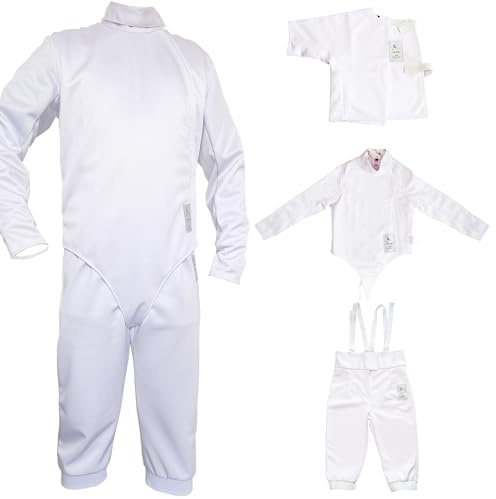 LEONARK 350NW Esgrima Traje Uniforme - Pantalones Concede la Chaqueta para el Conjunto de la Hoja de Espada Sable (350N Suit, 38)