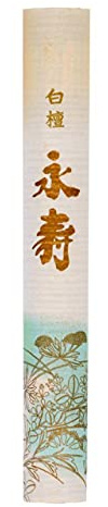 Jinkoh Eiju Japanische Räucherstäbchen | Nippon Kodo | Byakudan Eiju – Sandelholz | 50 Stick Rolle