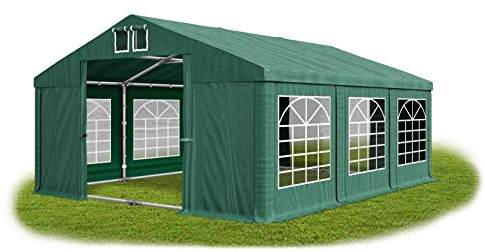 Das Company Tenda per Feste Verde 4x6m Impermeabile 560 g/m2 PVC Telone Costruzione Summer Plus sul Fondo e Rinforzi Tetto - Tenda per Esterno, Tende Per Esterno Impermeabili - Tenda Giardino Esterno
