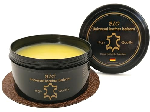 Kahns Trade Crema Speciale per Prodotti in Pelle - 250 ml - Balsamo/Protettore per Cuoio Incolore per la Cura e la Pulizia di Scarpe Interni Auto Giacche Sedili Divani - con Cera d' api