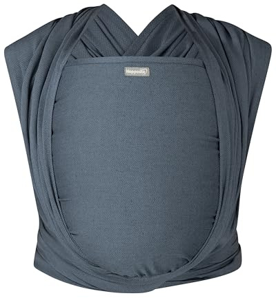 Hoppediz Frühchen-Babytragetuch ab Geburt, Stone 5,40 m | Ergonomisches Tragetuch, extra schmal für zarte und frühgeborene Babys, inkl. Anleitung