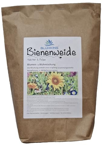 500gr. Bienenweide Nektar&Pollen Blumenmischung Blumenwiese für ca. 500m² | Nektar & Pollen, Blumenmischung, Blumenwiese