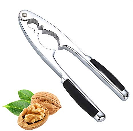 MxTong NutCracker Walnut Cracker Heavy Duty Shell Cracker Seafood Pecan Walnut Opener Tool with Non-Slip Handle (nutcracker for all nuts)