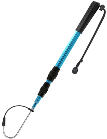 SANLIKE rostfeste Aluminium Fischgaff Blau 140cm für Meeresangler