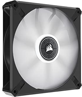 Corsair ML120 LED ELITE, 140mm PWM LED Fan (Corsair AirGuide Technology, Magnetic Levitation Bearing, Up to 1,600 RPM, Eight Vibrant LEDs, Low Noise, High Airflow) Single Pack - White