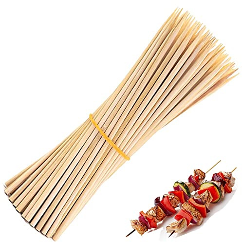 oujilet 60 Stück Holzstäbchen zum Basteln, 30 cm Holzstäbe Holzstäbchen für Bastelarbeiten, Bastelstäbe für Kunst und Handwerks Projekte