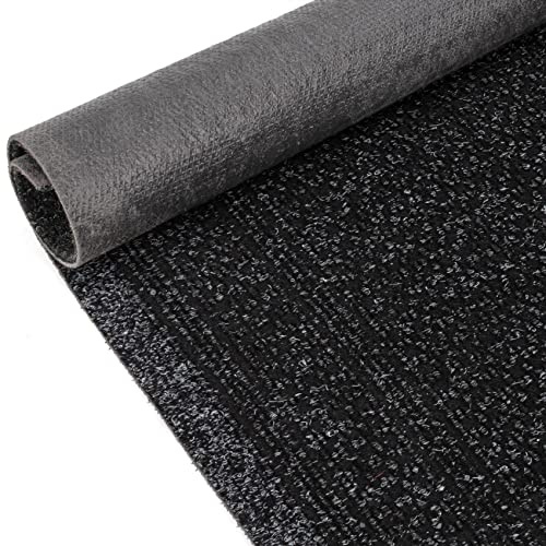 ANRO Schmutzfangmatte Flur Läufer Schmutzfangläufer Fußmatte Teppichläufer Flurteppich Türmatte Meterware Schwarz 200x80cm