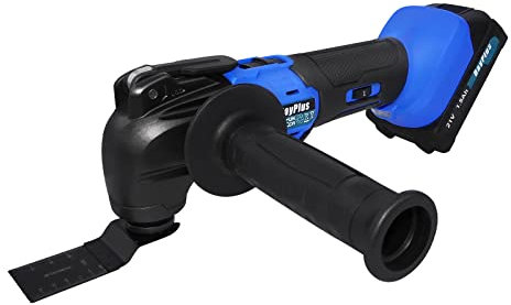 300W Cordless 21V Electric Oscillating Multi Tools Kit Saw Power Tool Oscillating Multi Tool with Accessory Kit, for Sawing, Cutting, Sanding，6 Speed Oscillating, 4° Oscillation Angle