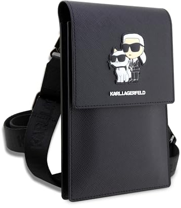 KARL LAGERFELD Tasche KLWBSAKCPMK Schwarz Saffiano Karl & Choupette