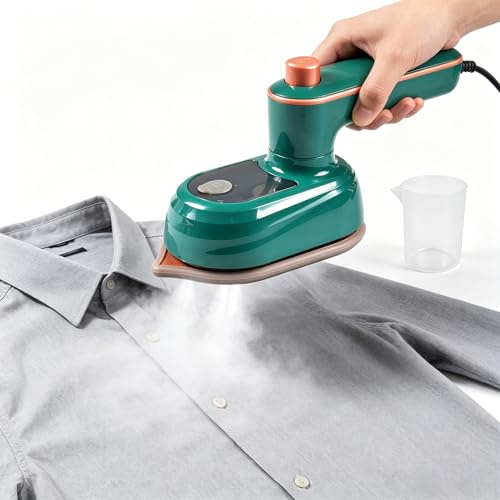 Travel Steam Iron, Foldable Mini Steam Iron Handheld, Travel Steamer for Clothes Supports Wet and Dry Ironing, 15s Fast Heat Up, Portable Steamer Iron for Home and Travel
