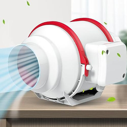 BETAM Ventilador Industrial,Extractor De Aire En Línea,220V Extractor Cocina,Ajuste De Dos Velocidades,para Baño, Booster, Tienda De Cultivo, Garage Ventilador Extractor,Fácil De Instalar,10 Inches