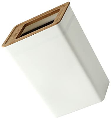 Amosfun Corbeille Rustique Poubelle De Chambre Petite Poubelle Conteneur à Déchets Ordures Décoration D'intérieur Mini Poubelle Avec Couvercle Poubelles Bureau Ancien Bambou Porte-poubelle
