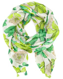 QUEEN HELENA Sciarpa Leggera Morbida con Fantasia Foulard Colorato Casual Donna SC024-7