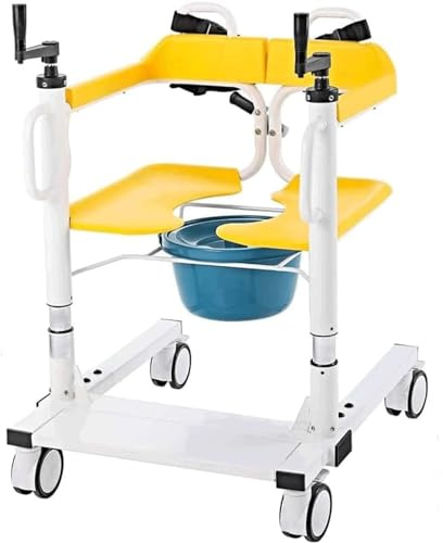 Tragbarer Lift-Transferstuhl, Sitz für Mobilitätsgeräte, medizinischer Lift, Rollstuhl, Duschstuhl, Bettpfanne, Patienten-Bettpfannensitz