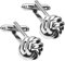 Boutons de Manchette Torsadé, Classique Bouton de Manchette Homme avec Boîte-cadeau Boutons Manchette en Acier Inoxydable pour Père Marié Affaires Vêtements Accessoires de Décoration